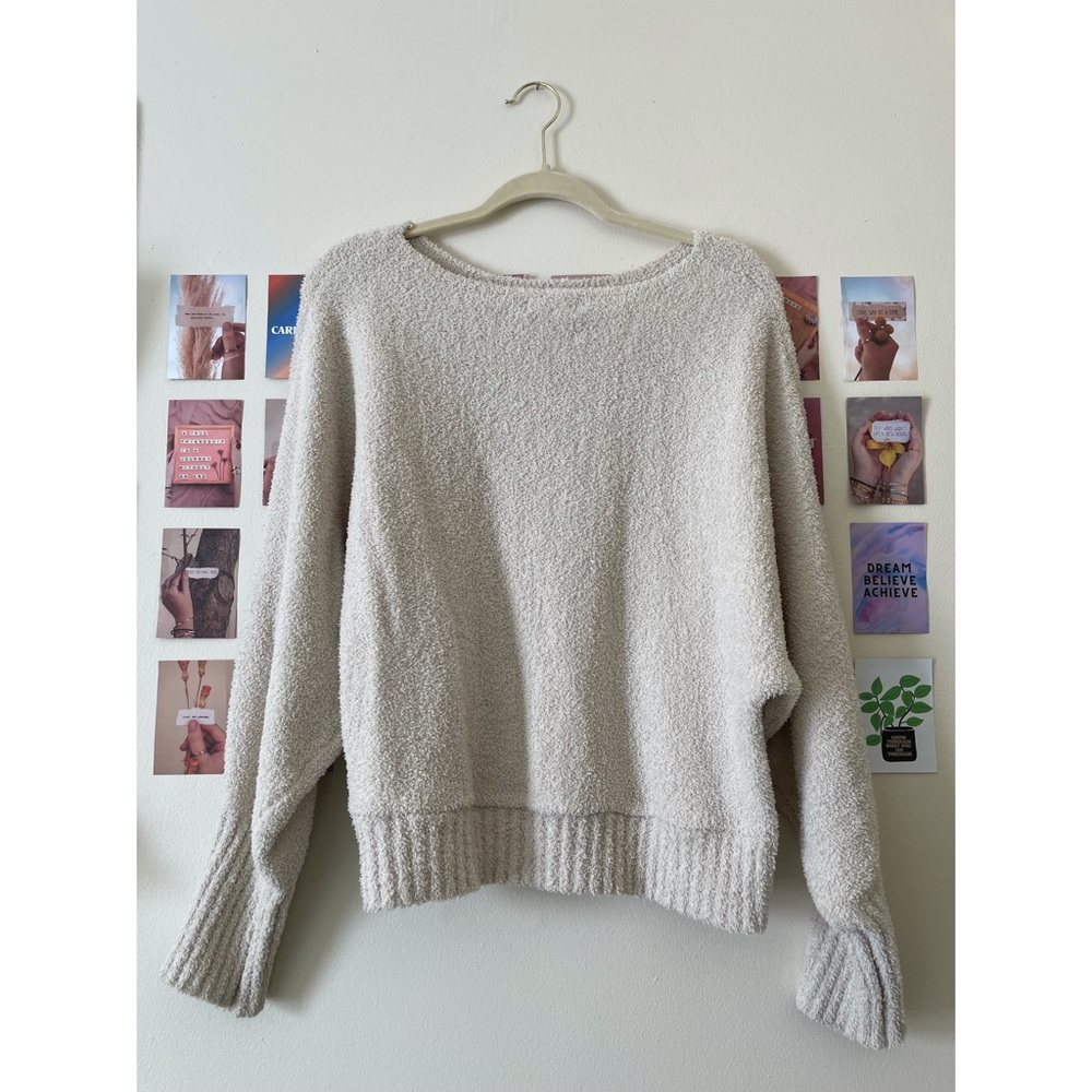 Beige Fuzzy Sweater